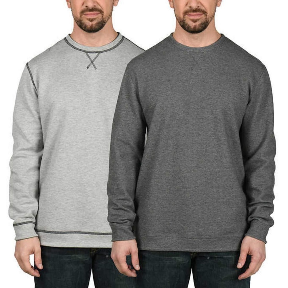 Island sands reversible long sleeve medium grey
